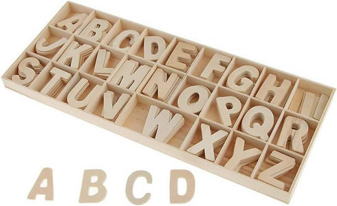 Wooden Capital Letter with Box